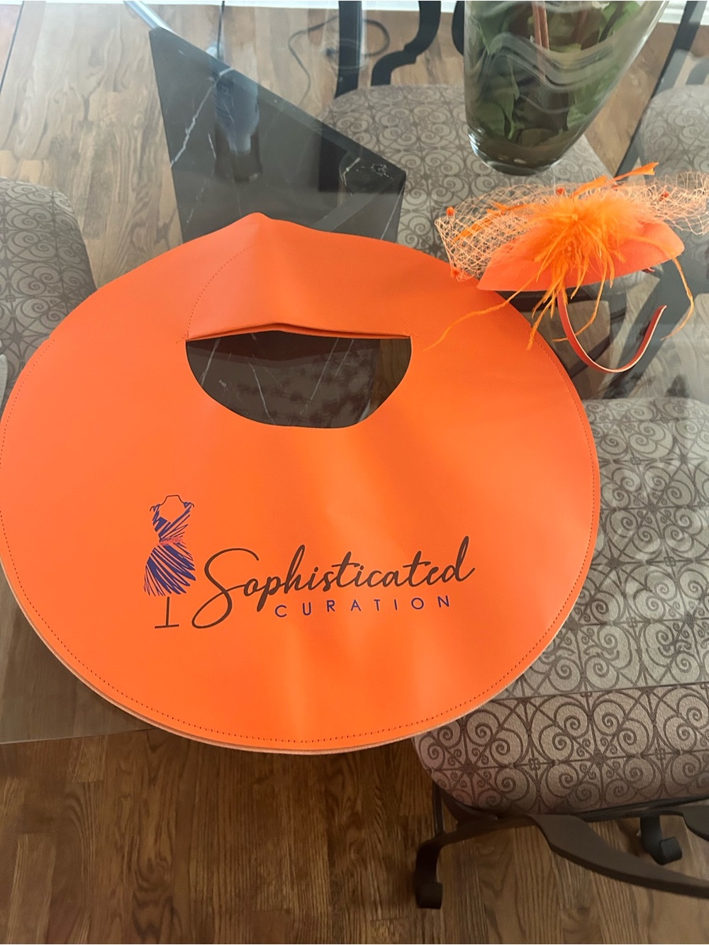 Sophisticated Curation Orange Statement Tote